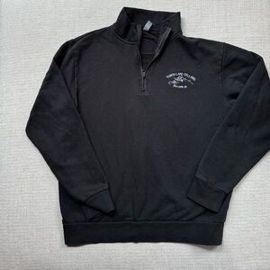 Next Level Apparel Black Zip Up Sweater